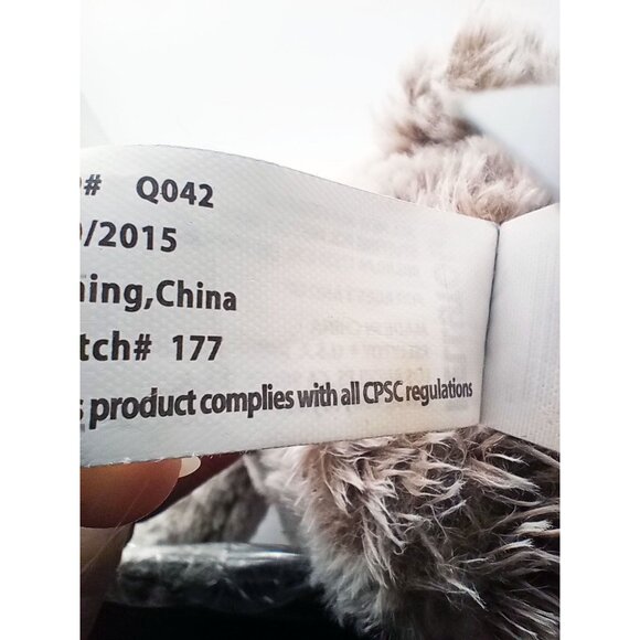 Bunny Plush Kellytoy Light Brown Stuffed Animal Colorful Paws Ears Easter 12 In - Picture 12 of 15